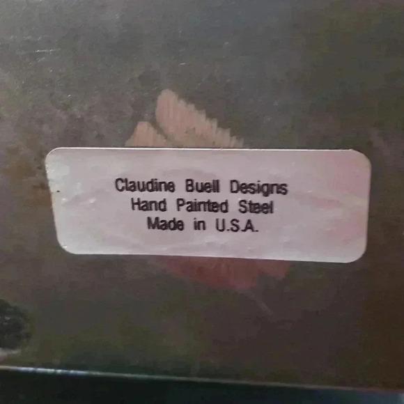 RARE EARLY SIGNED METAL ART WORK by CLAUDINE BUELL : DANCING LADY - Picture 5 of 6